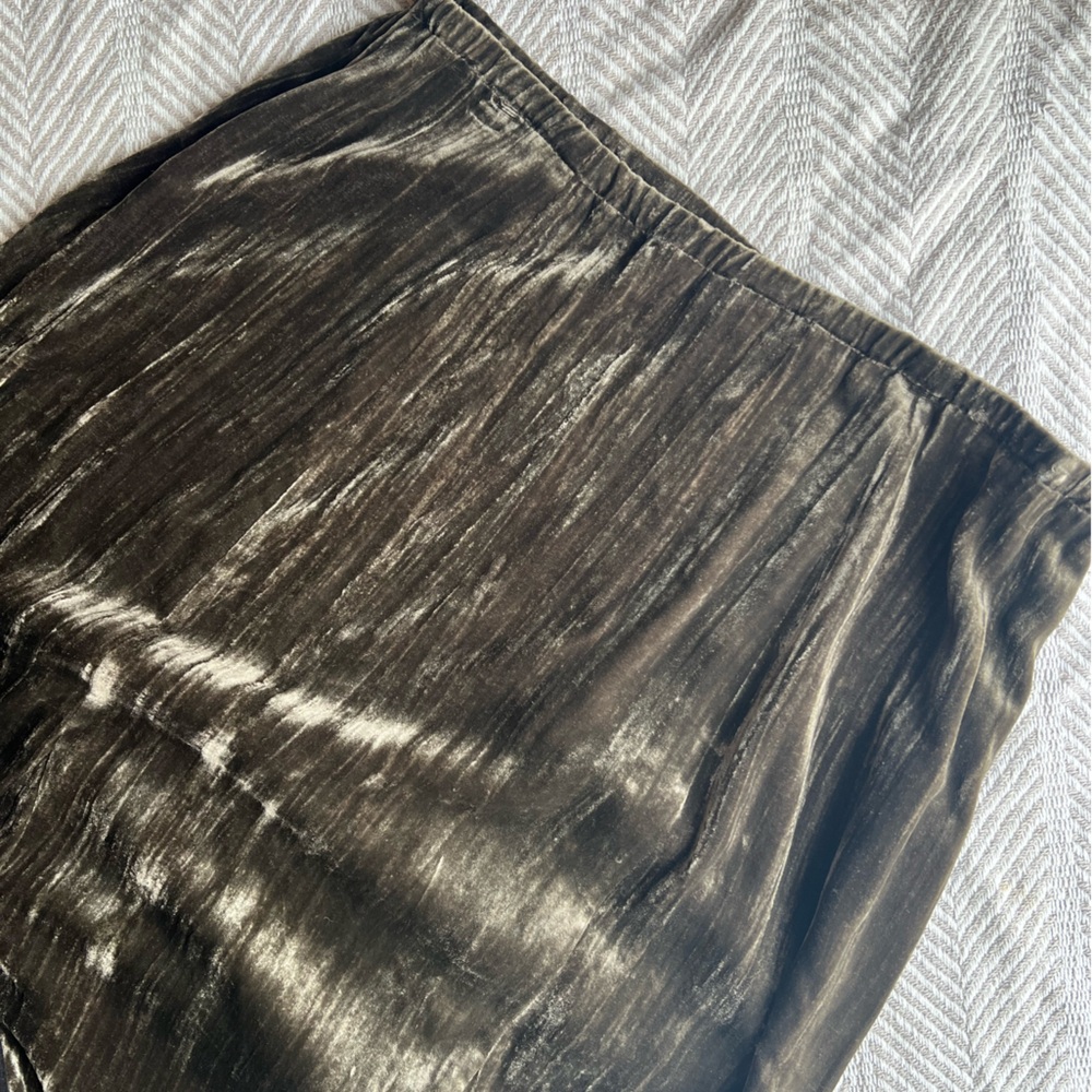 J. Jill Rayon/Silk Velvet Long Skirt